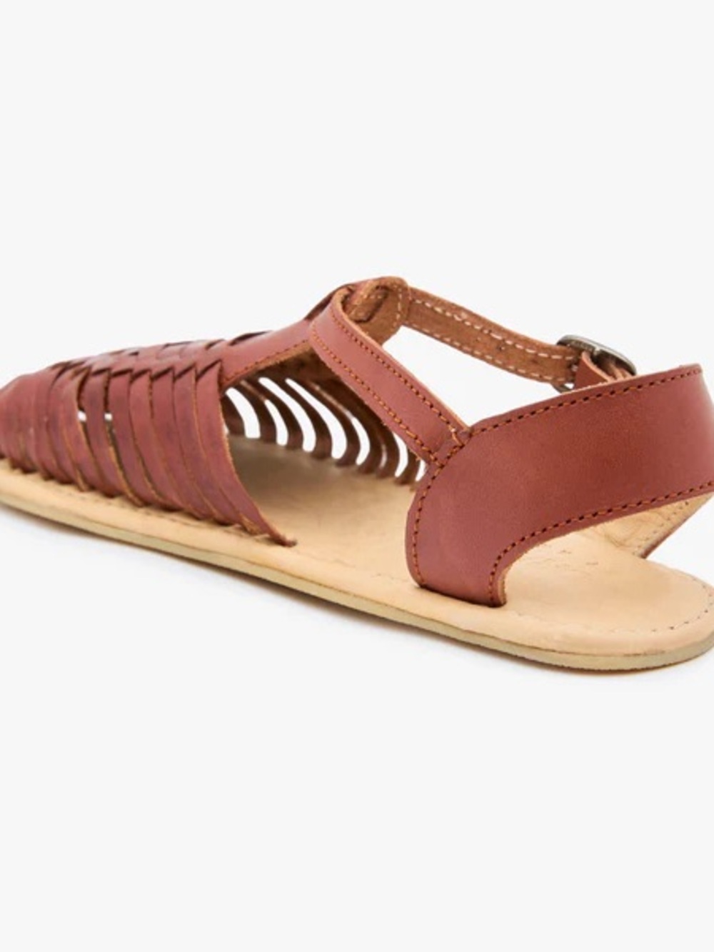Woven Leather Barefoot Huarache Sandals - Picture 6 of 8